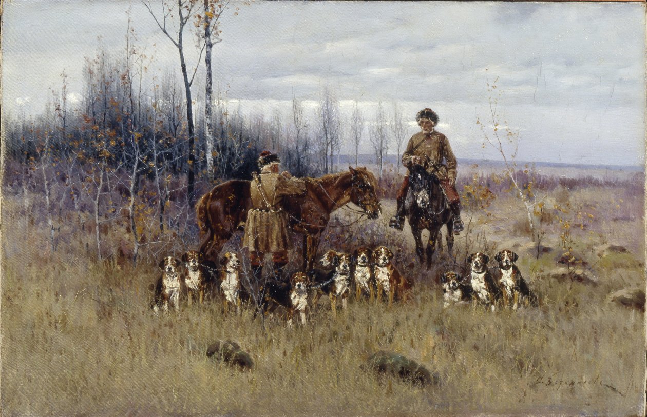 Chasse au renard - Sergey Semyonovich Voroshilov