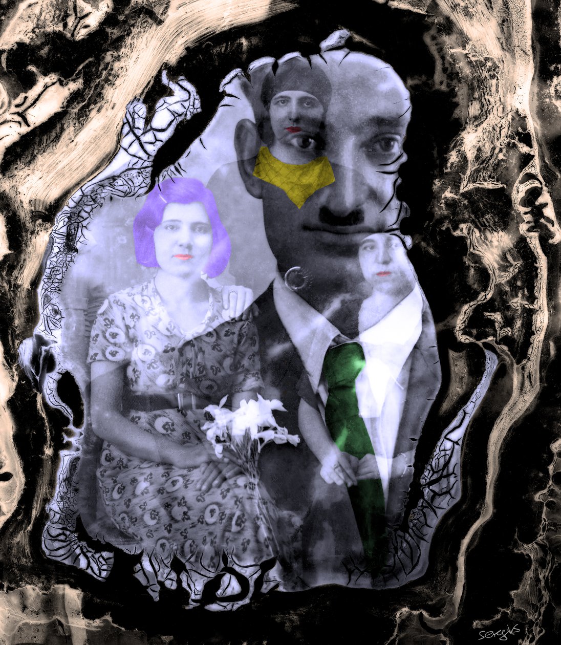 Connexions intemporelles, 2022 (techniques mixtes) - Sergis Adamos
