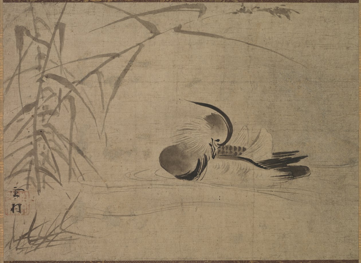 Canard mandarin, 1500s - Sesson Shkei