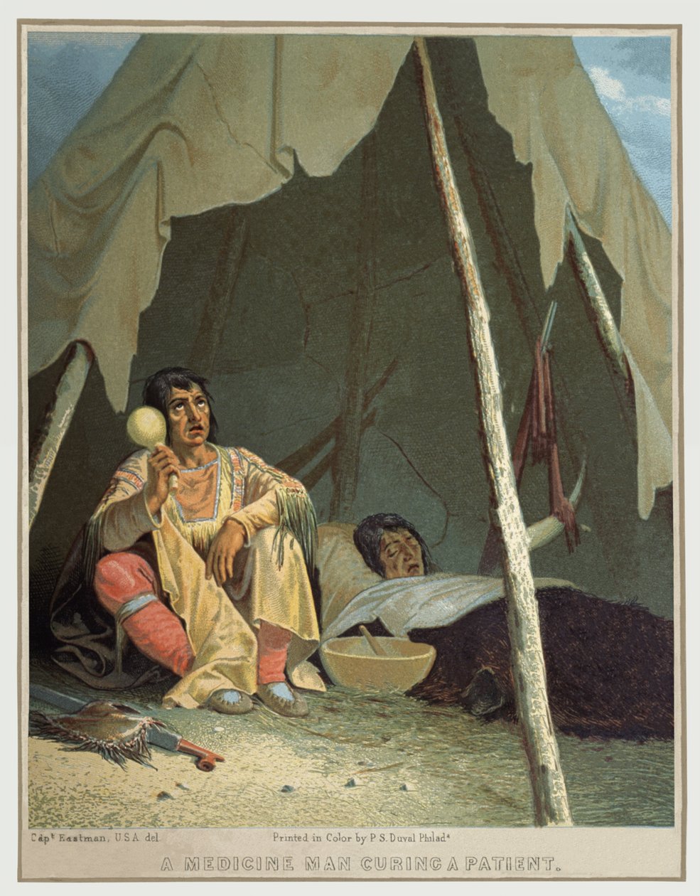Chaman amérindien, vers 1850 - Seth Eastman