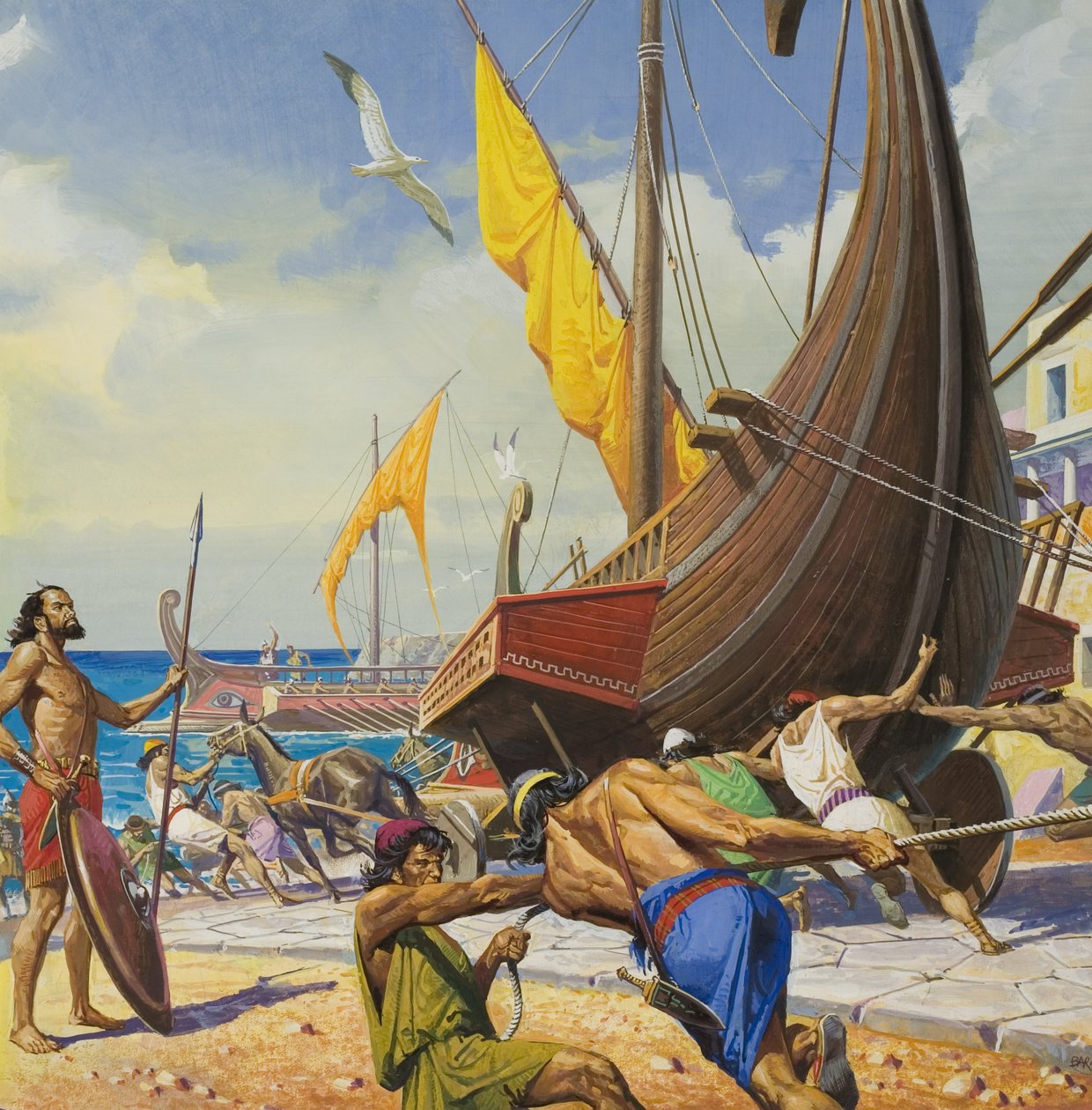 Conquérir par le génie (gouache sur papier) - Severino Baraldi
