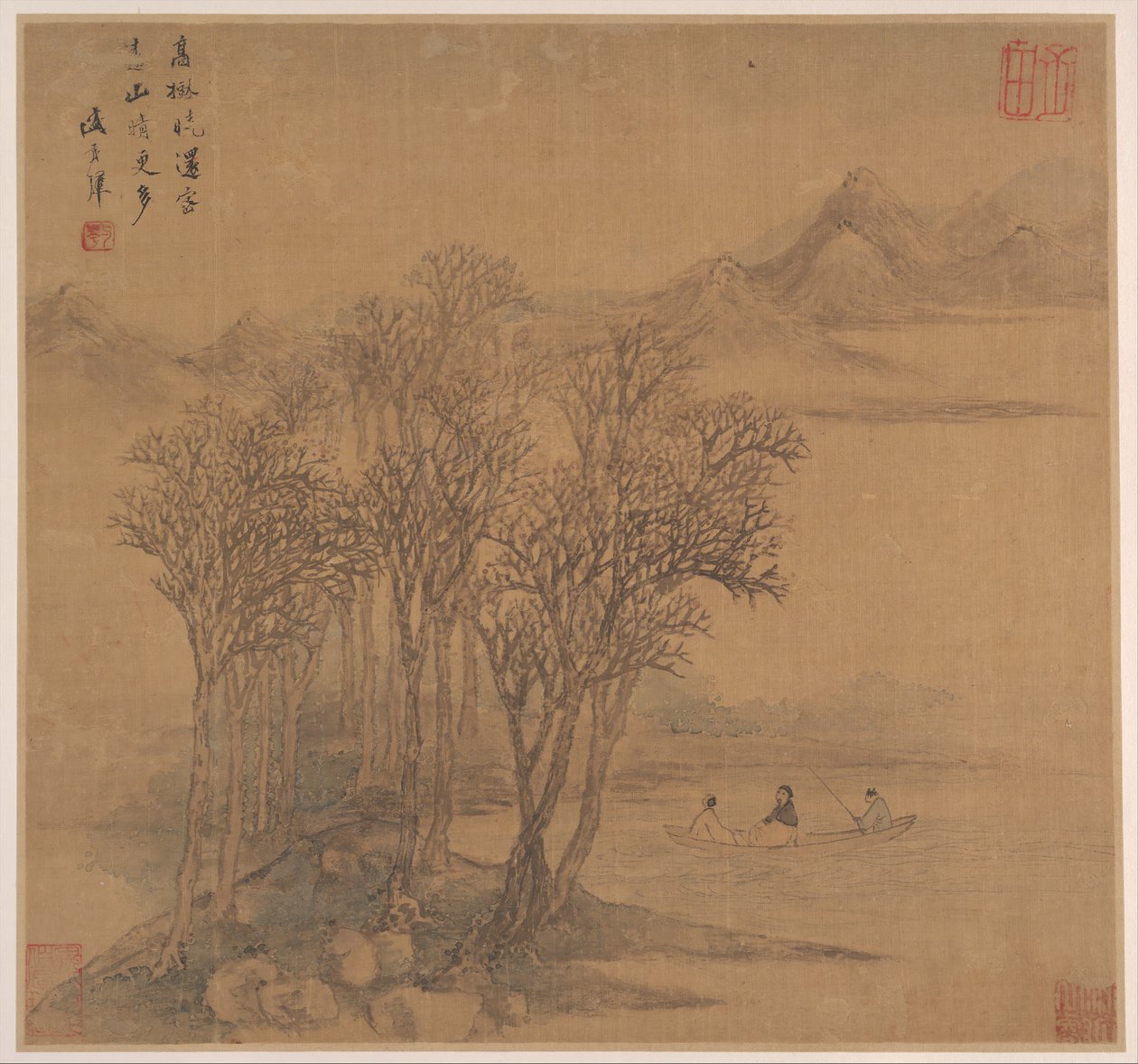 Paysages après les poèmes de Tang, milieu du 17e siècle - Sheng Maoye