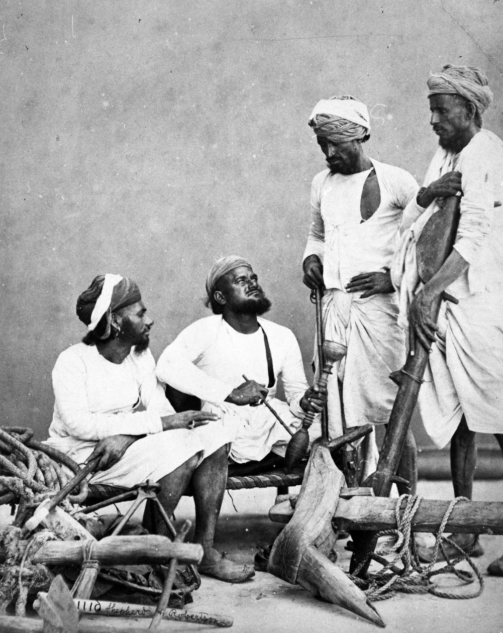 Jat Zemindars et Ryots, vers 1863 - Shepherd and Robertson
