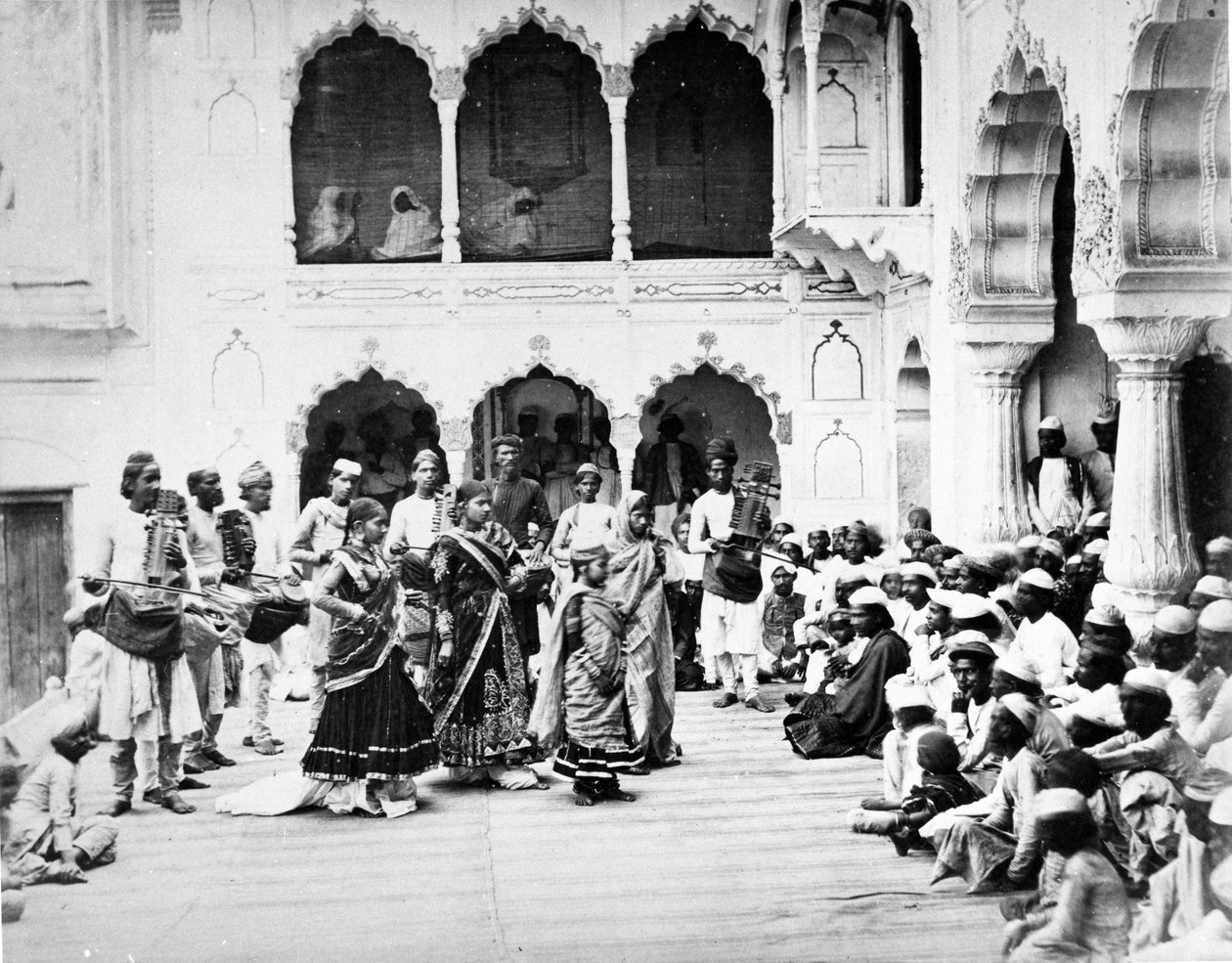 Nautch, Delhi c.1863 - Shepherd and Robertson
