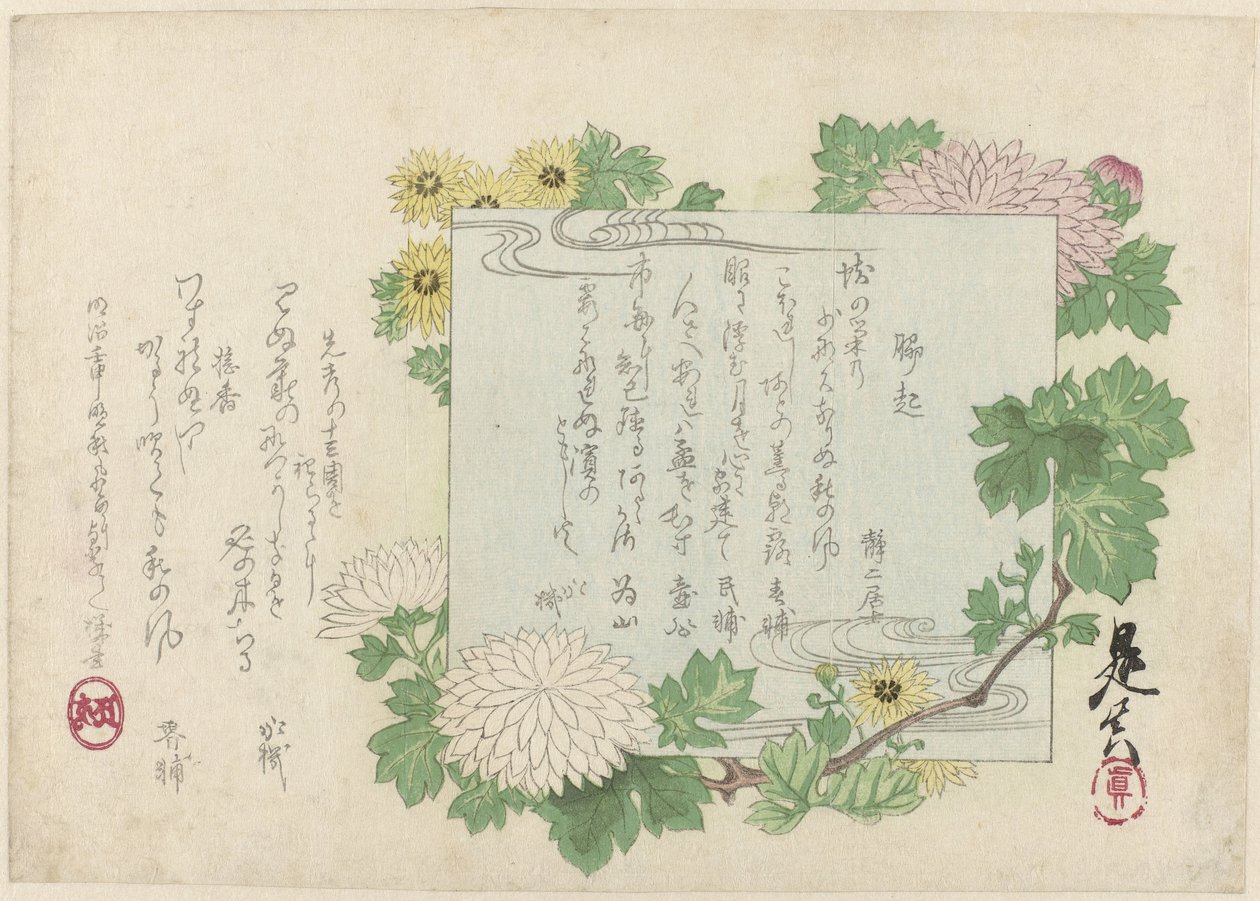 Chrysanthèmes - Shibata Zeshin