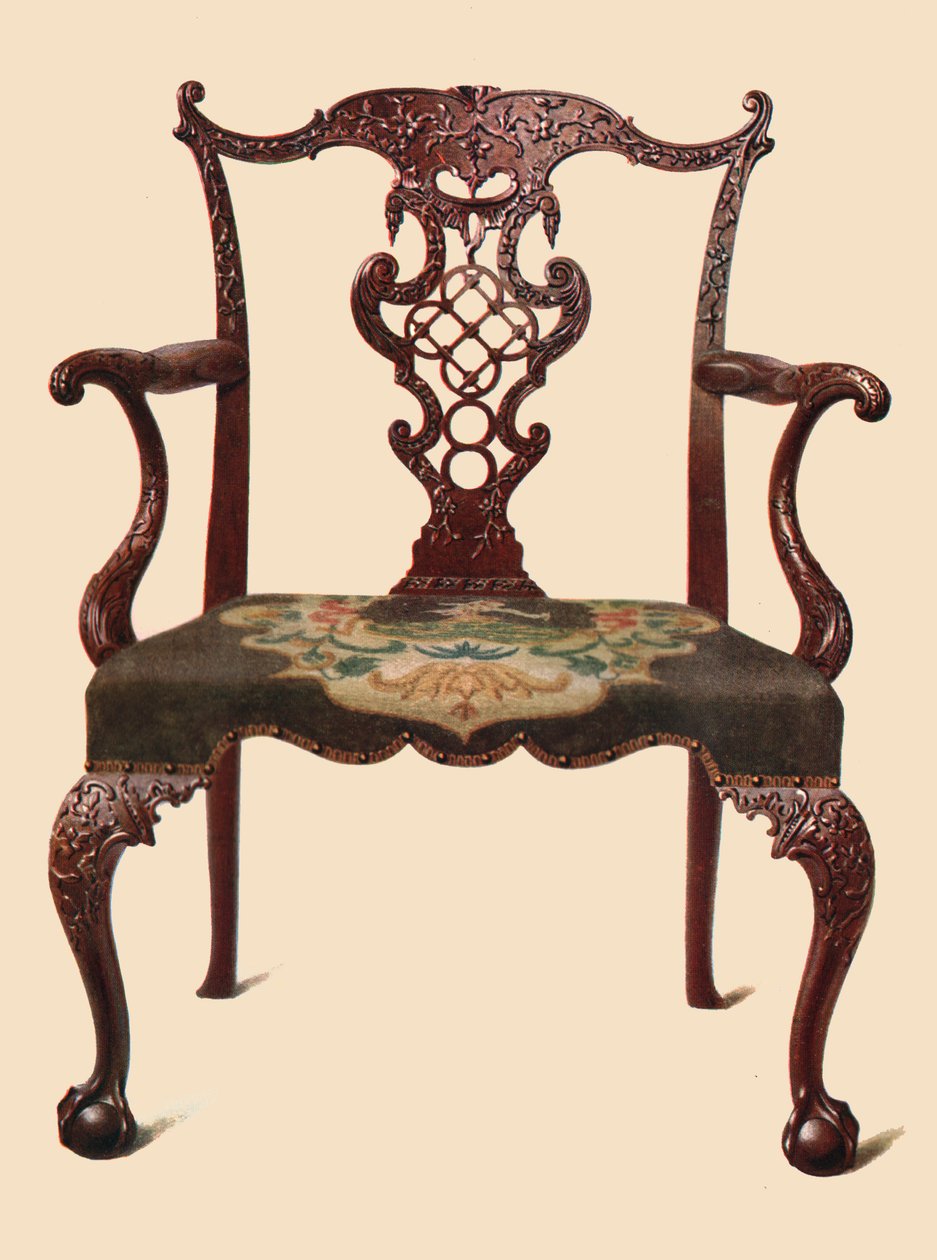 Chaise en acajou, 1906 - Shirley Charles Llewellyn Slocombe