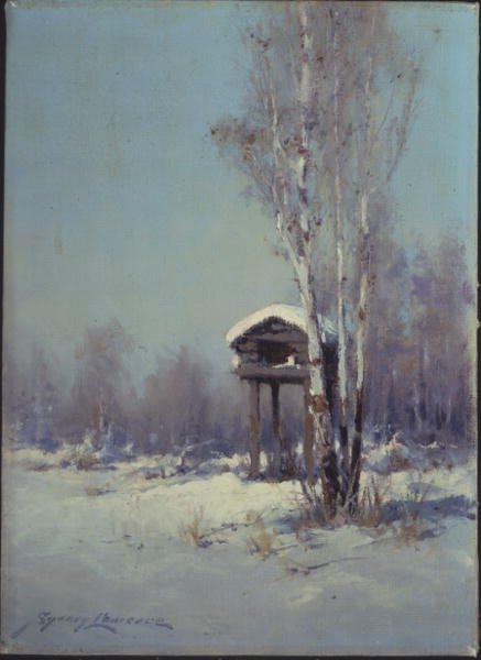Cache indienne, Alaska - Sidney Laurence