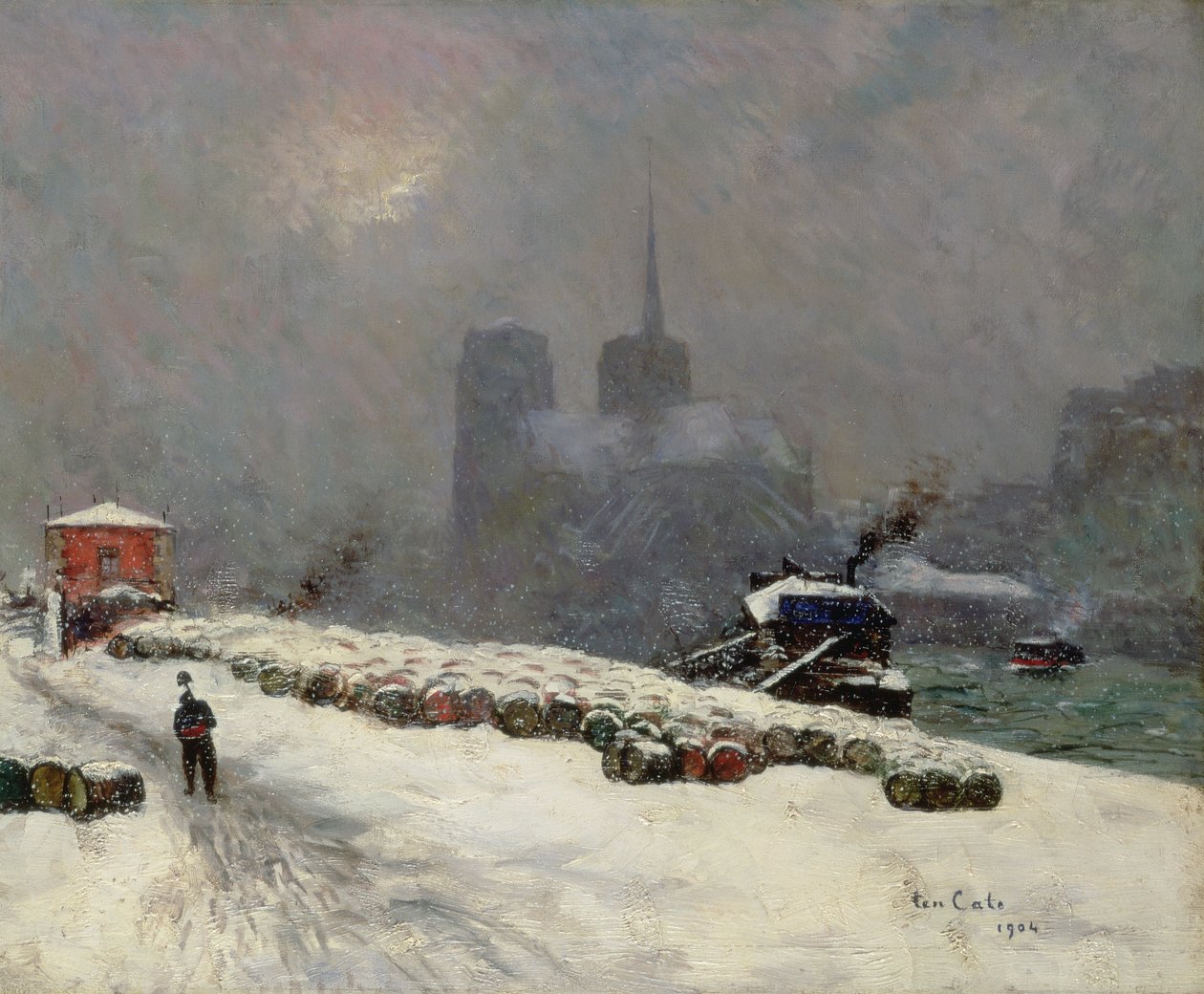 Notre-Dame sous la neige - Siebe Johannes Ten Kate