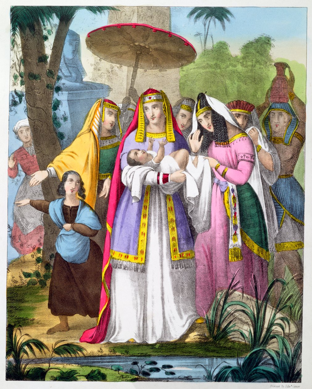 Moïse sauvé par la fille de Pharaon, années 1870 - Siegfried Detlev Bendixen