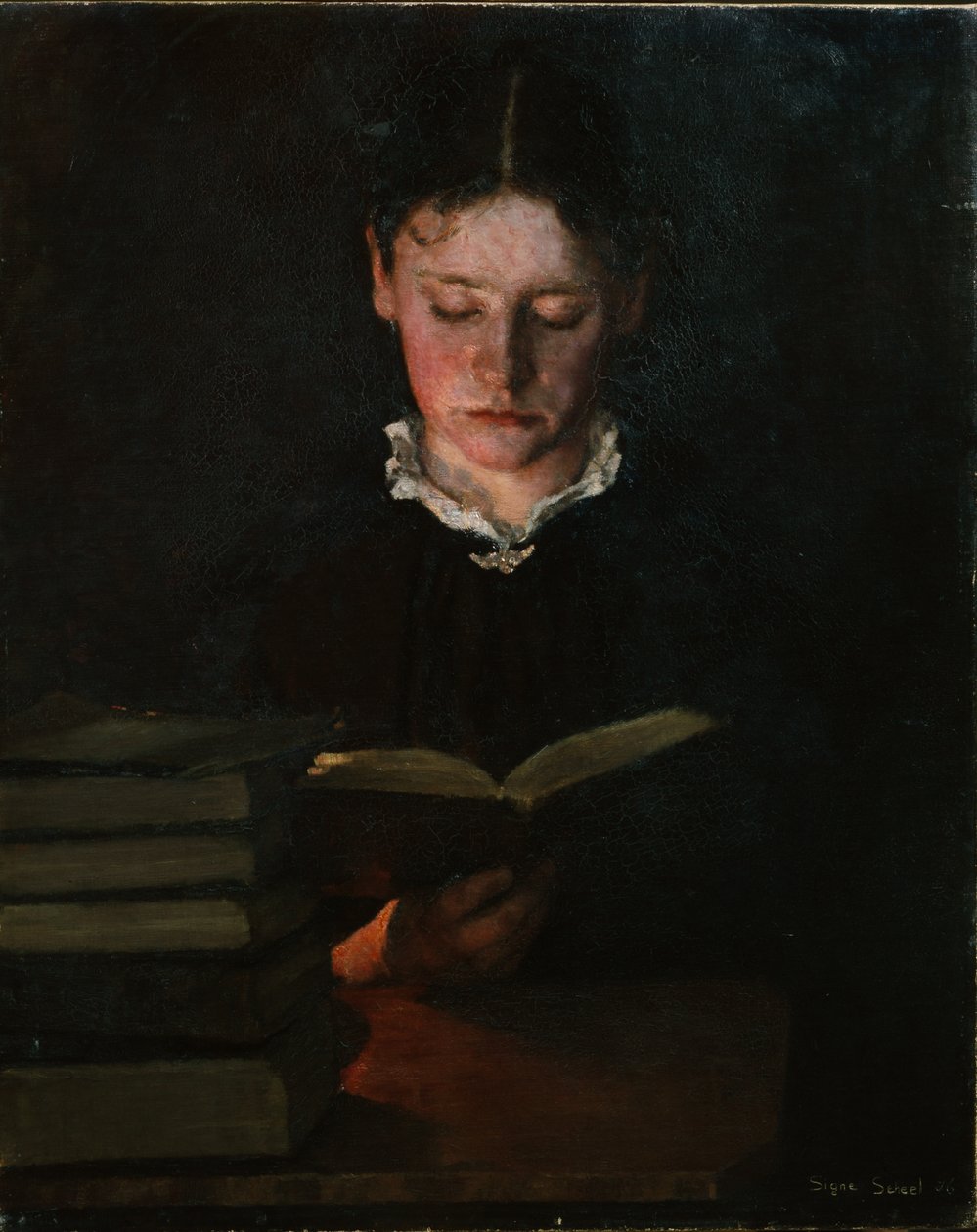 Femme lisant - Signe Scheel
