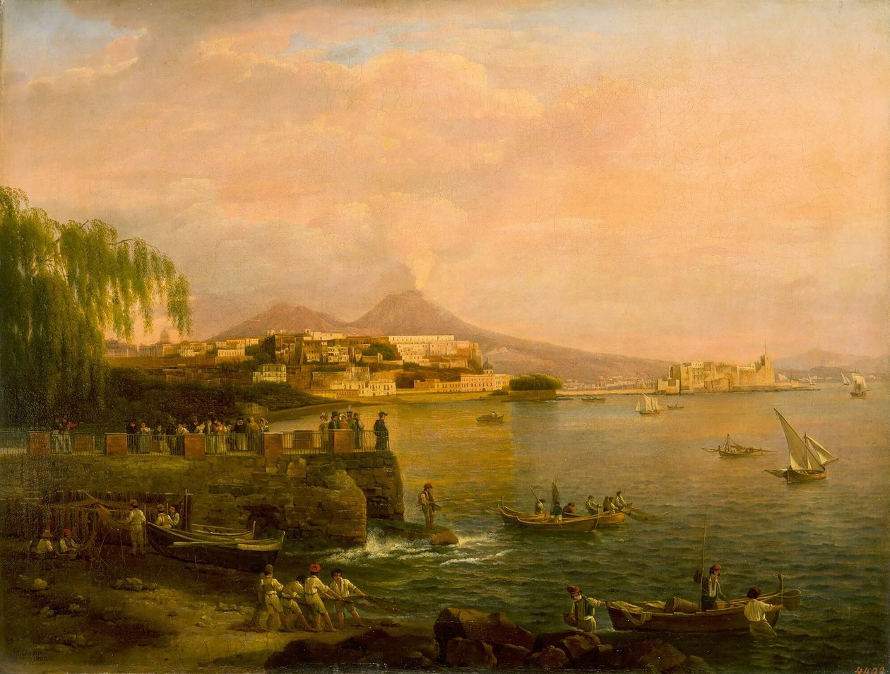 Vue de Naples depuis la Villa Reale - Silvestr Fedosievich Shchedrin