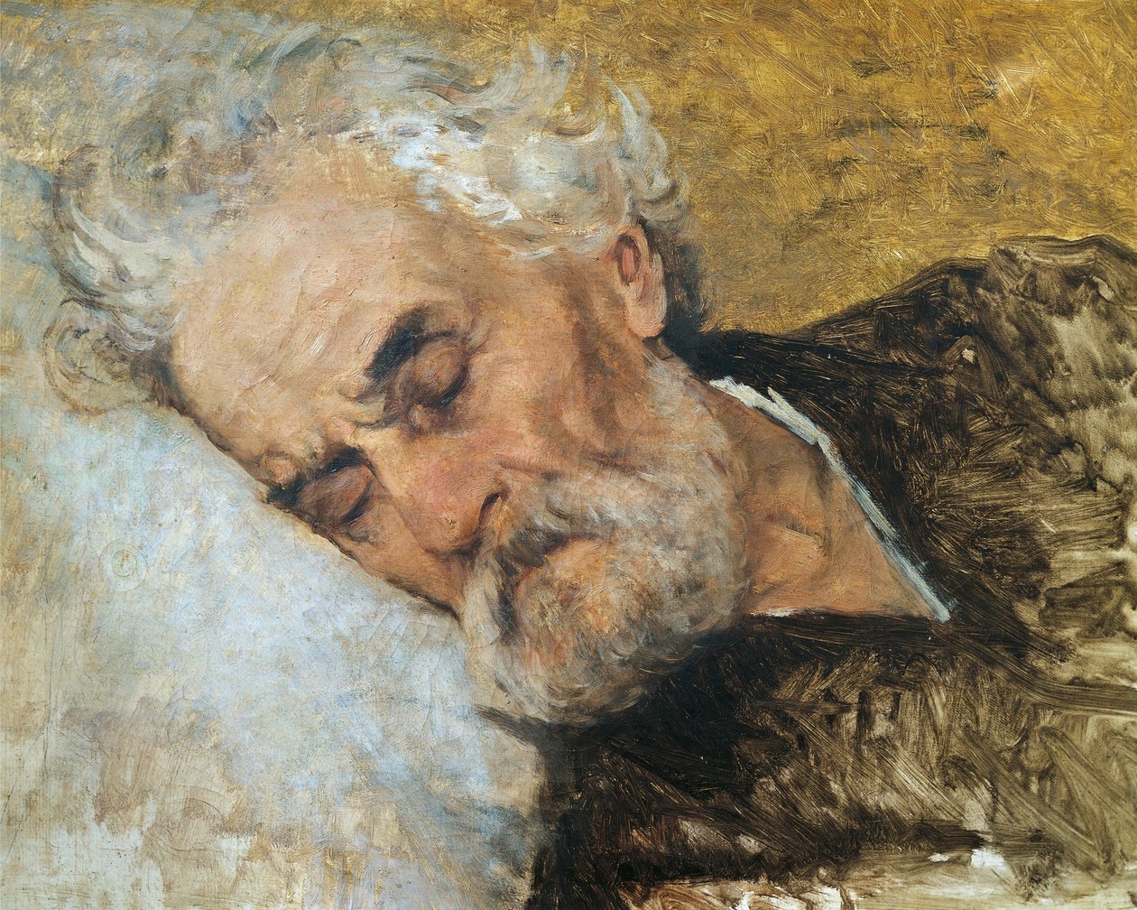 Giuseppe Mazzini mourant - Silvestro Lega