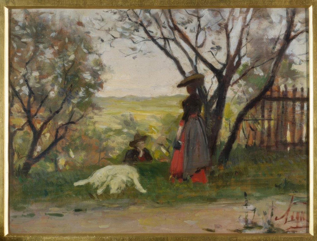 La maîtresse du jardin - Silvestro Lega