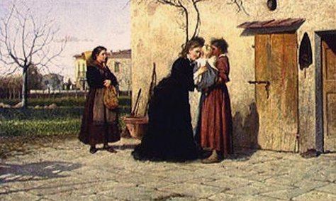 Visite à la petite fille - Silvestro Lega