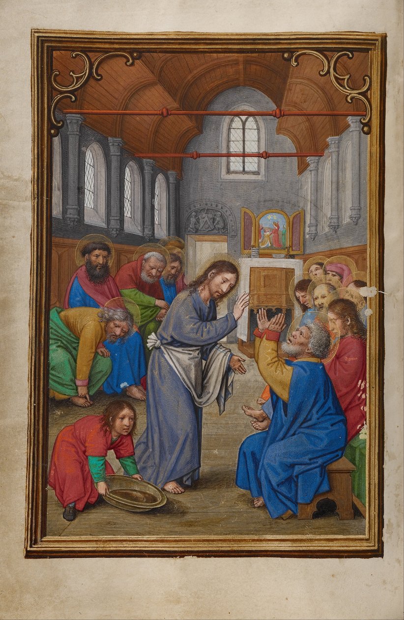 Christ lavant les pieds des apôtres - Simon Bening