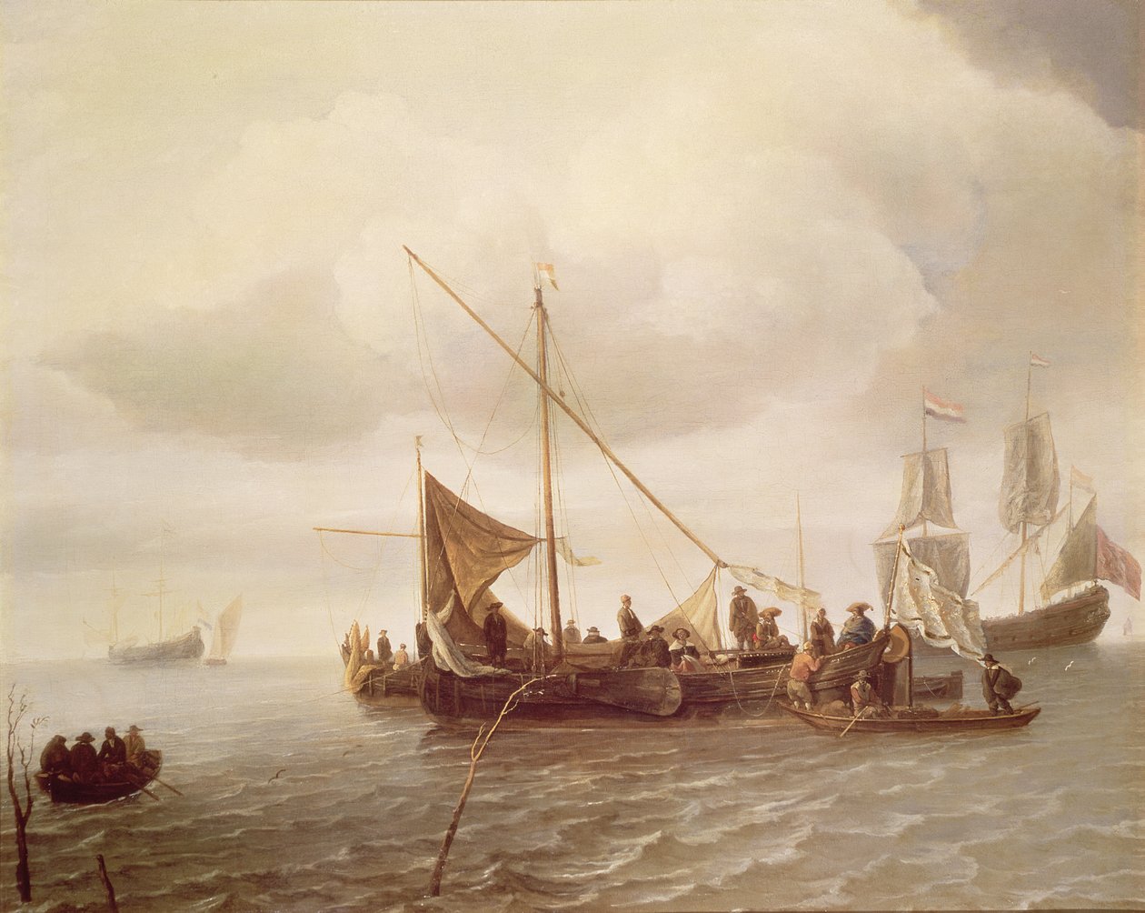 Scène de navigation, XVIIe siècle - Simon de Vlieger
