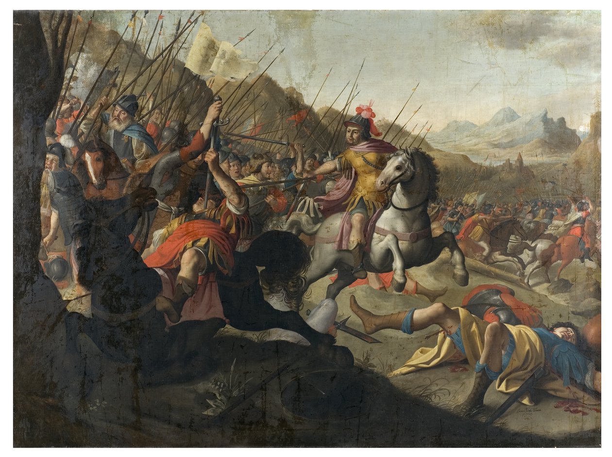 Une bataille romaine, 1641 - Simon Peter Tilemann