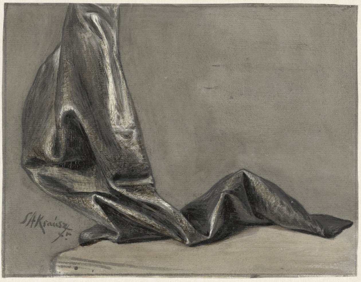 Étude de draperie - Simon Andreas Krausz