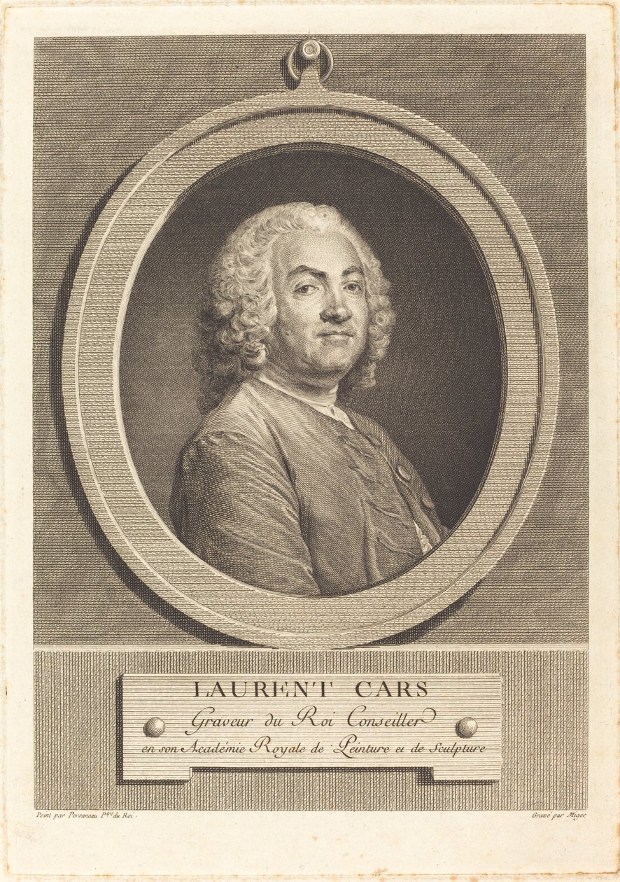 Laurent Cars - Simon Charles Miger after Jean Baptiste Perronneau