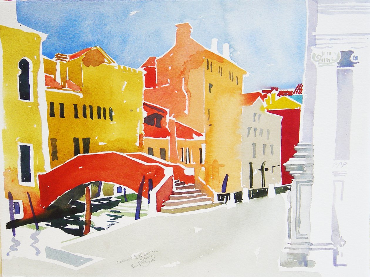 Campo S Guistina, 2006 (aquarelle) - Simon Fletcher