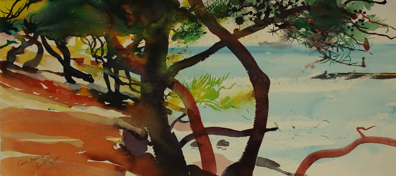 Caro, Martigues, 2007 (aquarelle) - Simon Fletcher