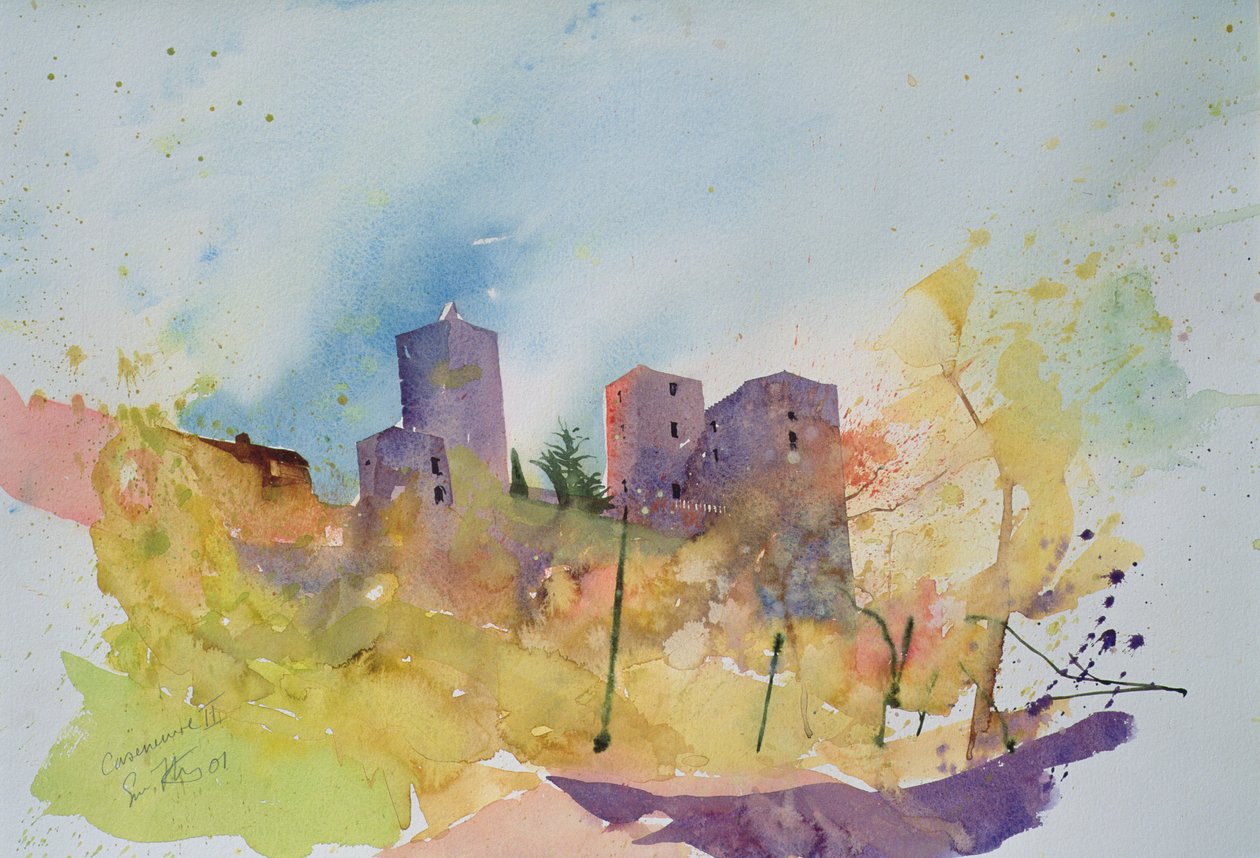 Caseneuve, France, 2001 (aquarelle) - Simon Fletcher