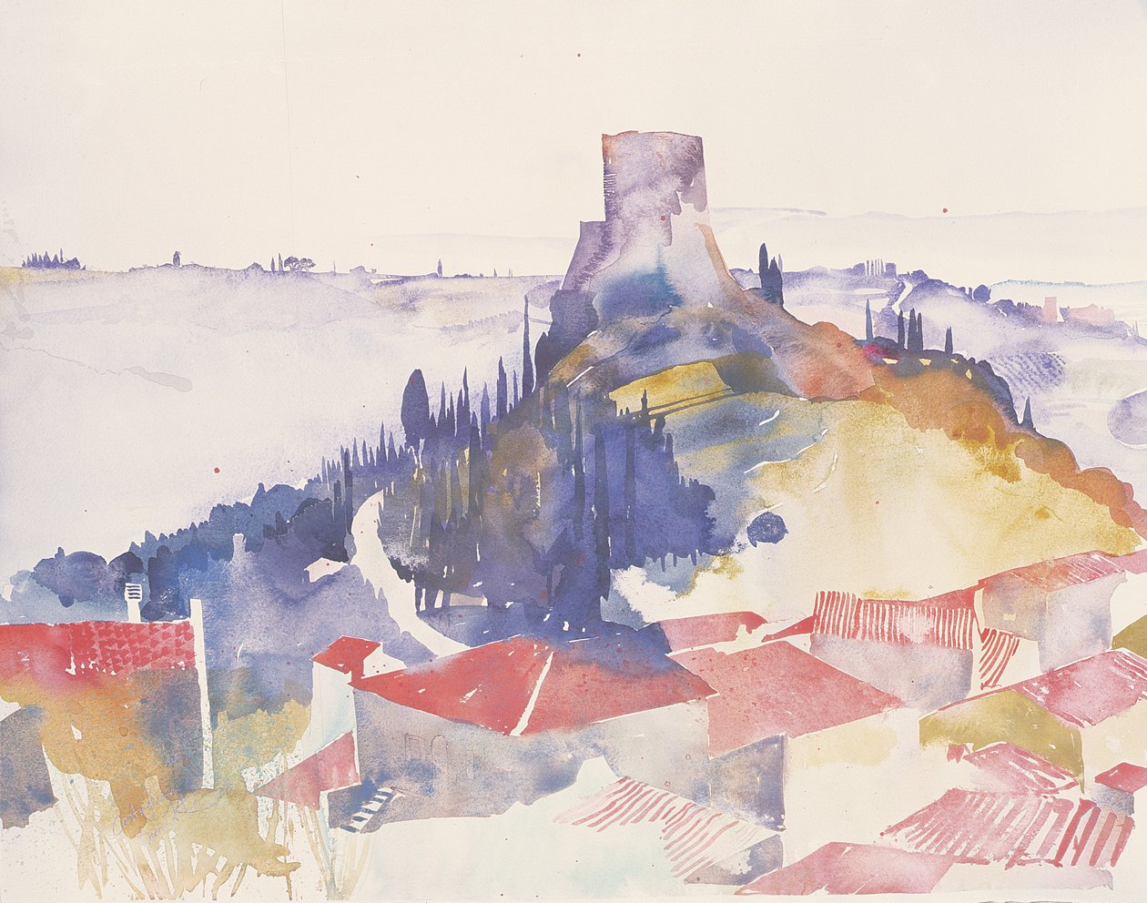 Castiglioni, Italie, 2002 (aquarelle) - Simon Fletcher