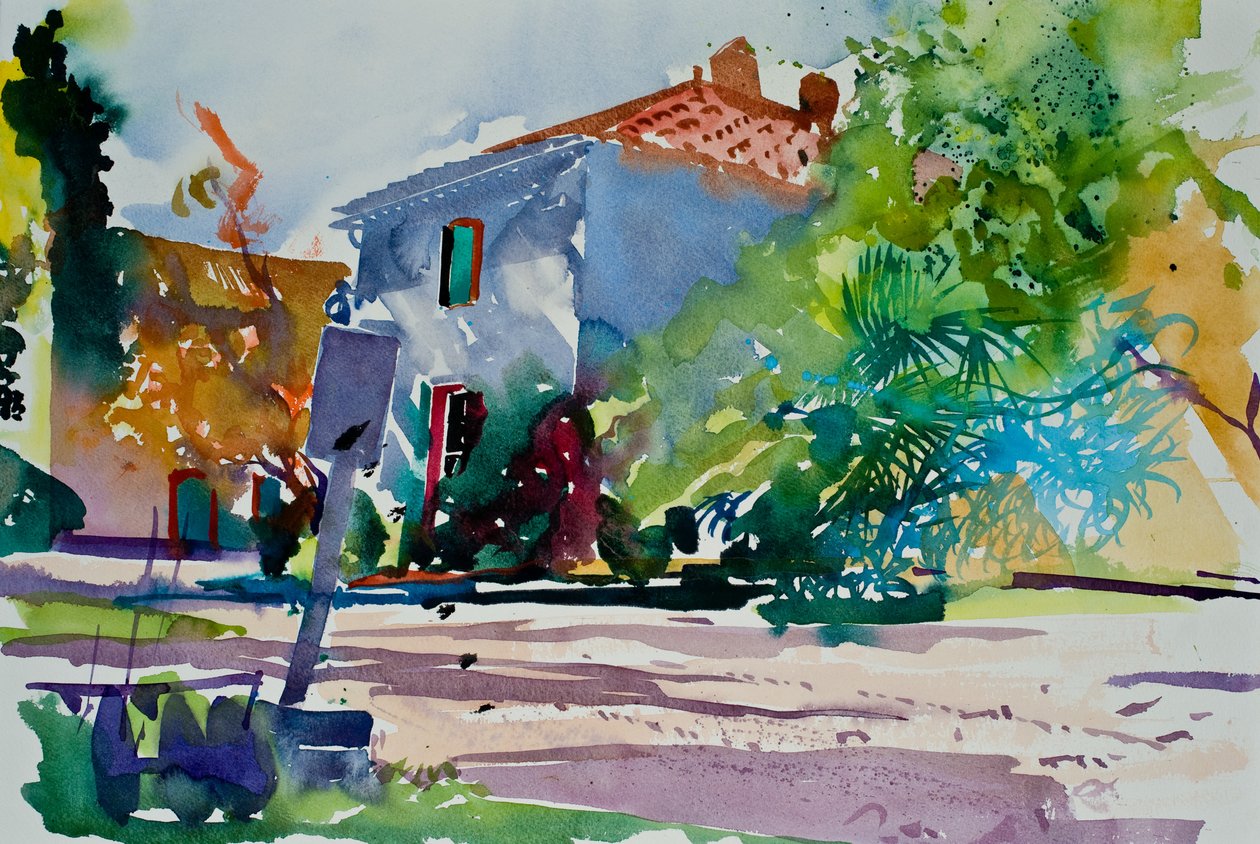 Chez Florence, 2015 (aquarelle) - Simon Fletcher