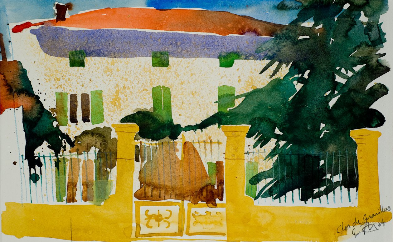Clos de Gravillas, 2004 (aquarelle) - Simon Fletcher