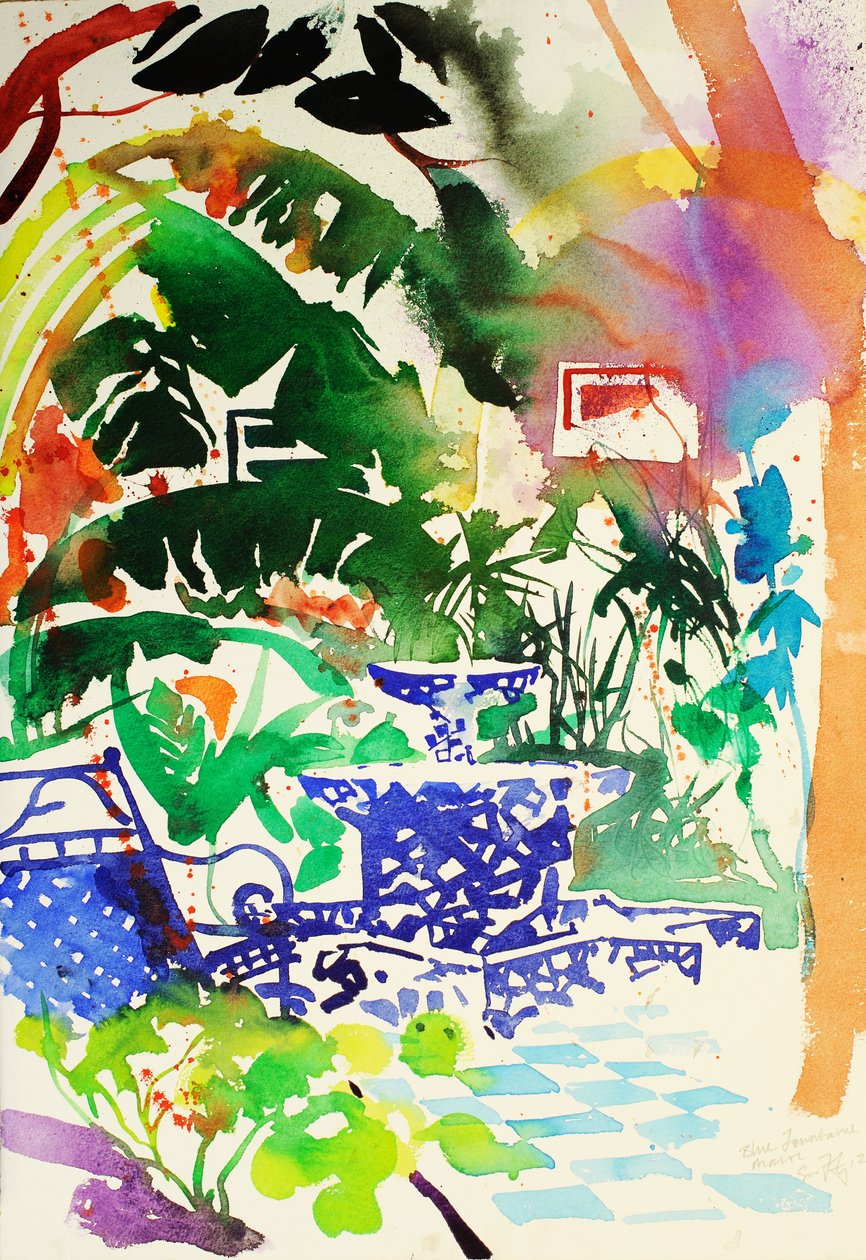 Fontaine, Maroc, 2013 (aquarelle) - Simon Fletcher