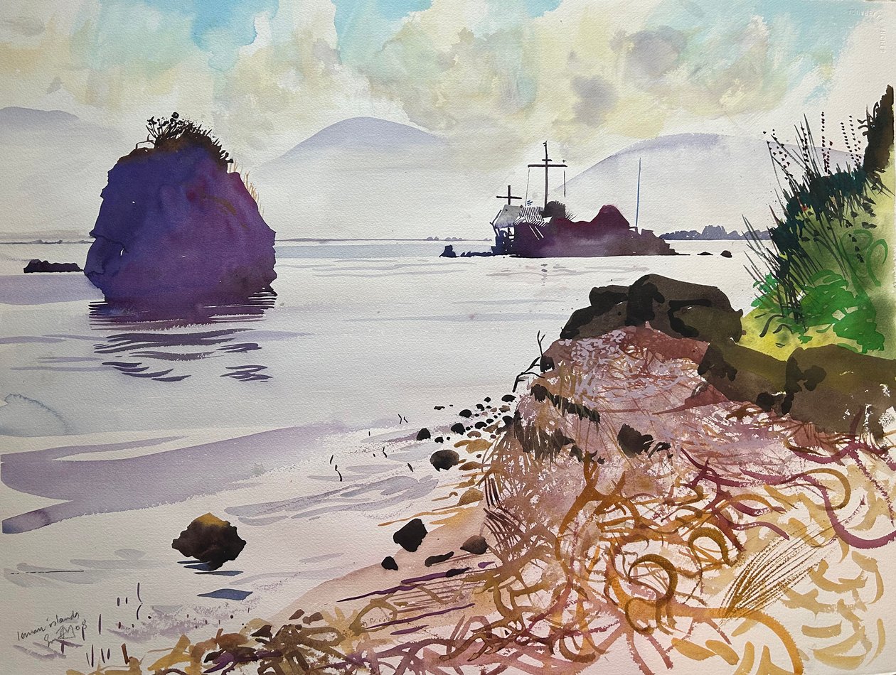 Îles Ioniennes, 2008 (aquarelle) - Simon Fletcher