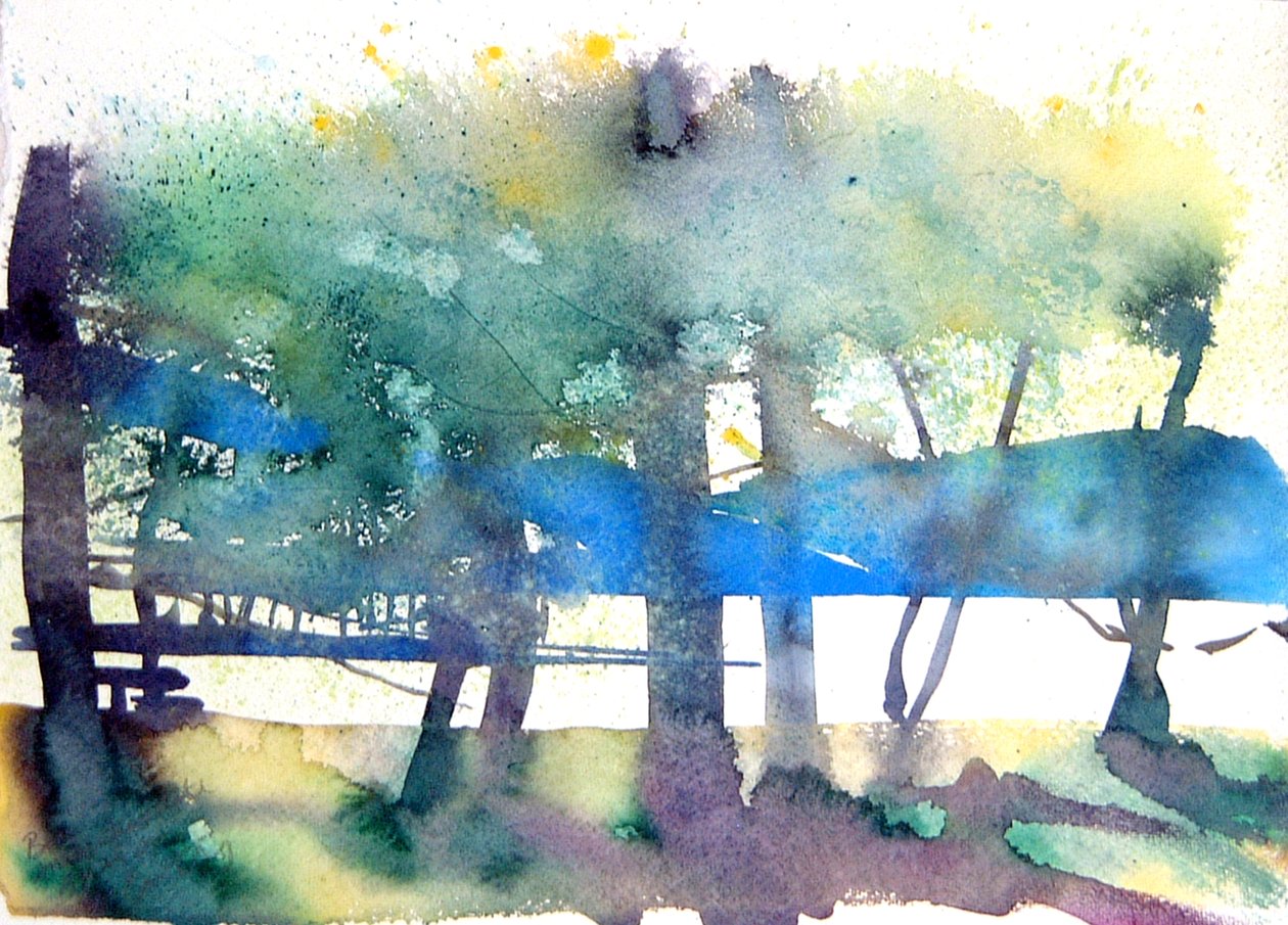 Isthme du Japon, 2000 (aquarelle) - Simon Fletcher