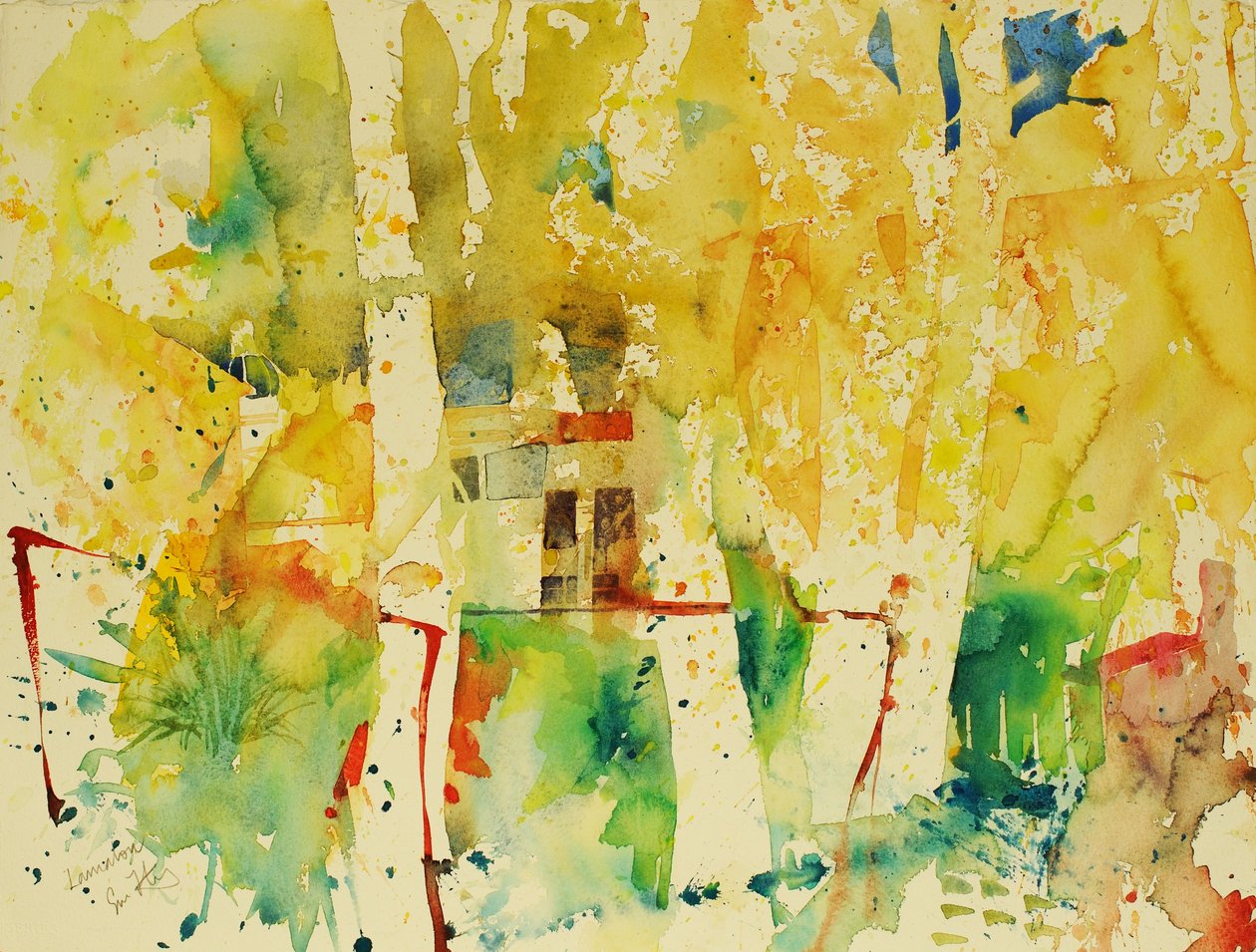 Lamalou, 2006 (aquarelle) - Simon Fletcher