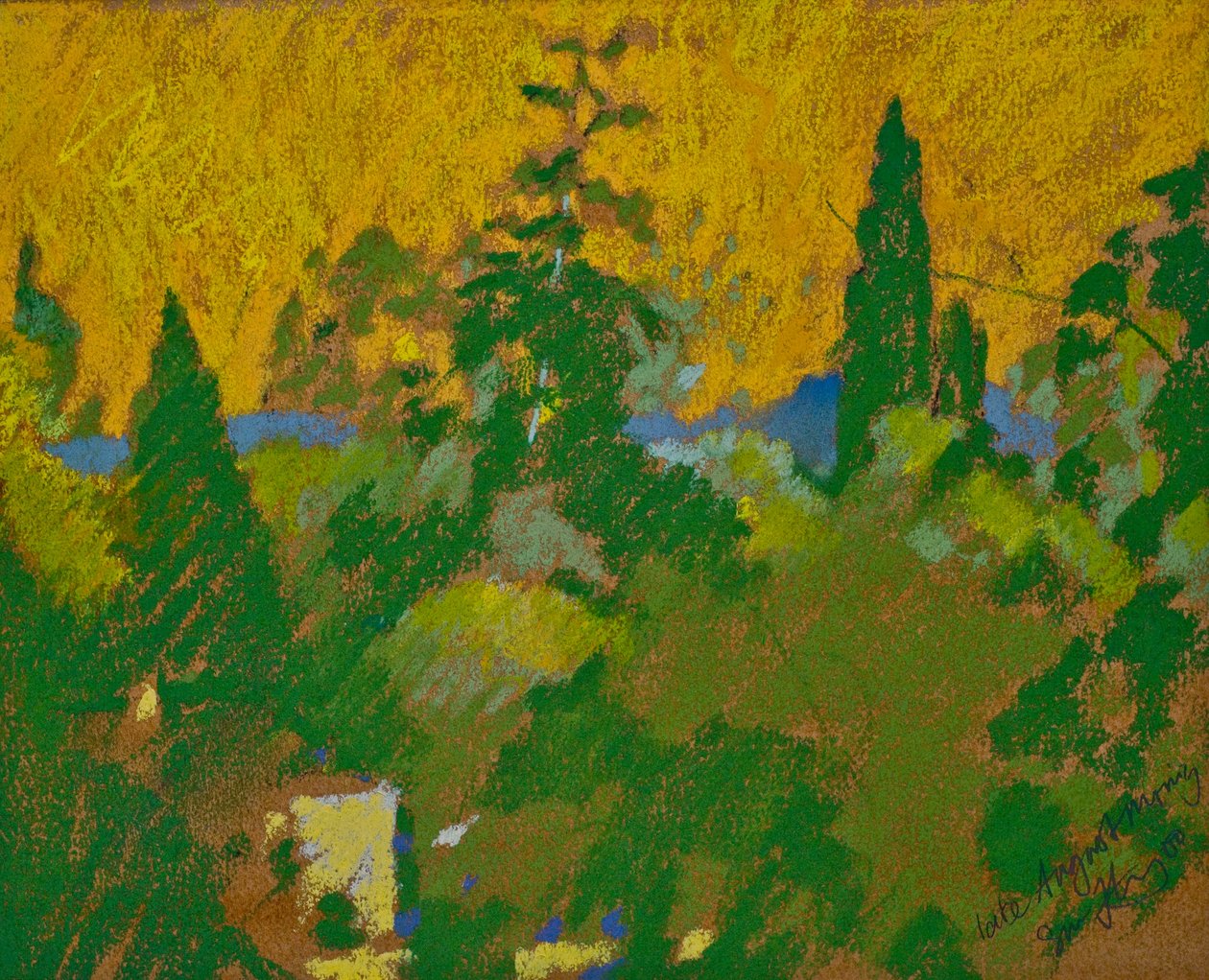 Matinée de fin août (pastel sur papier) - Simon Fletcher