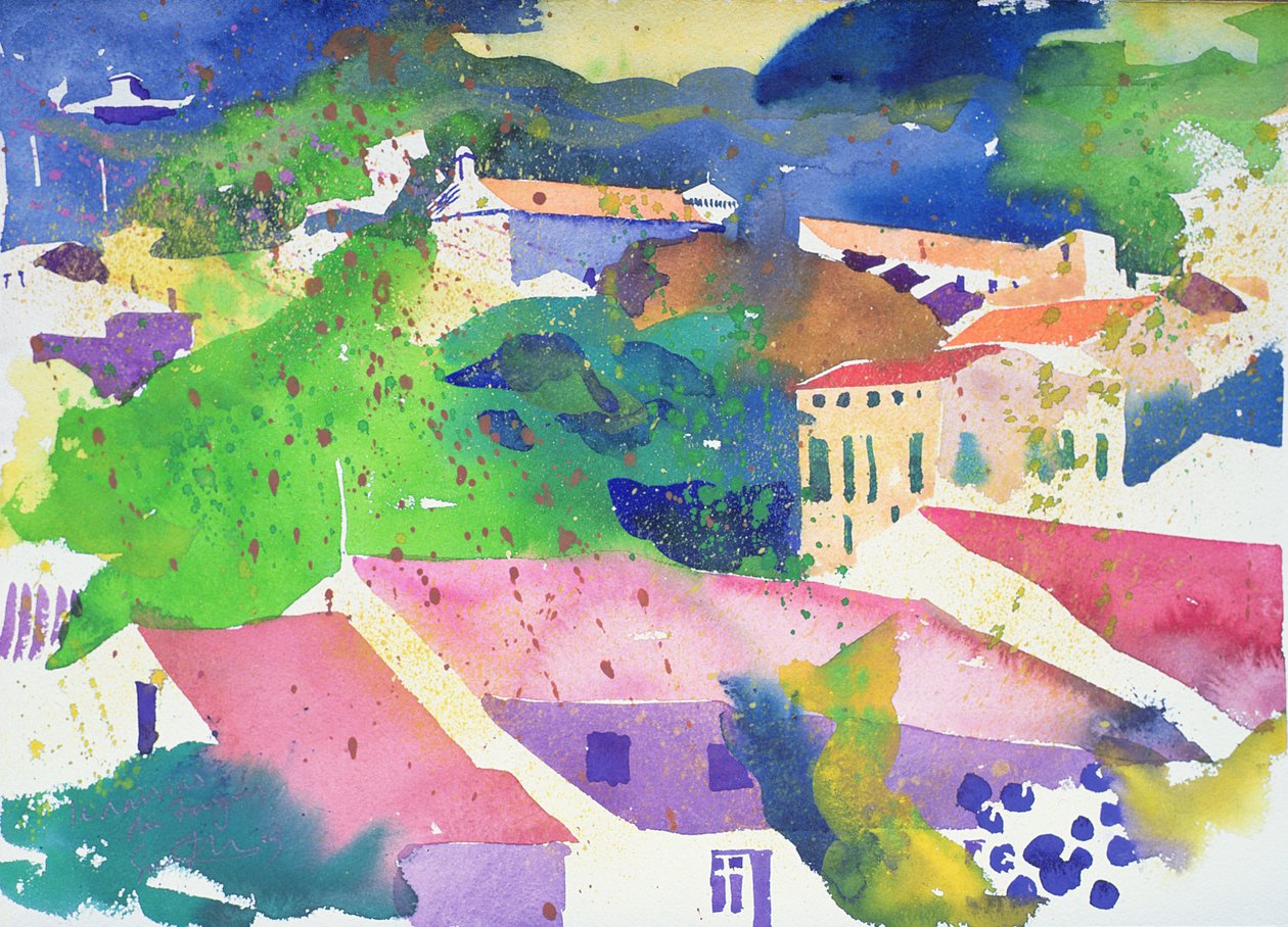 Les raisins de Faugeres, 2003 France (watercolour) - Simon Fletcher