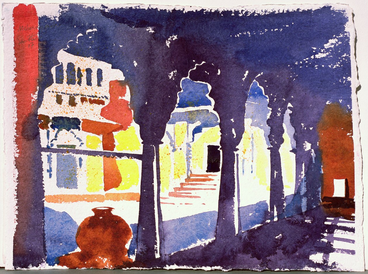 Meherangarh, 2007 (aquarelle sur papier) - Simon Fletcher