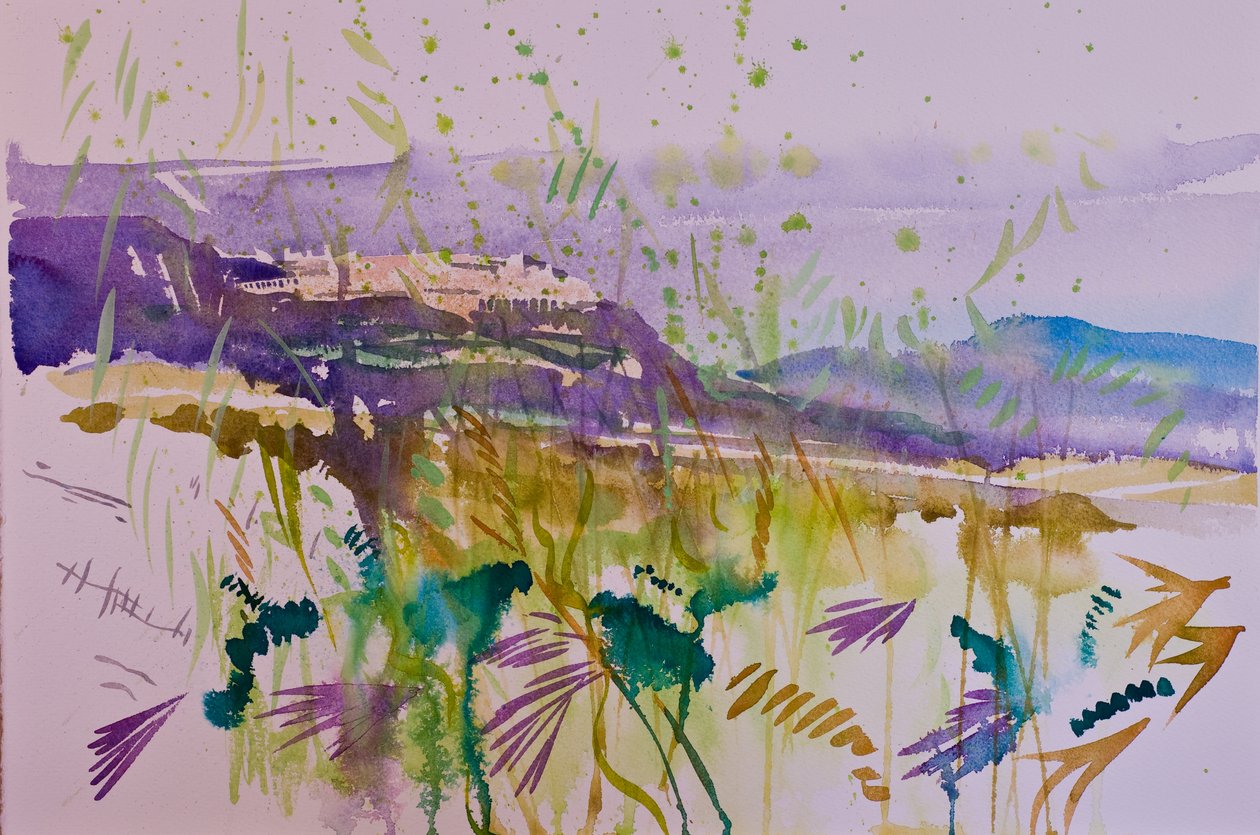 Montalcino (aquarelle sur papier) - Simon Fletcher