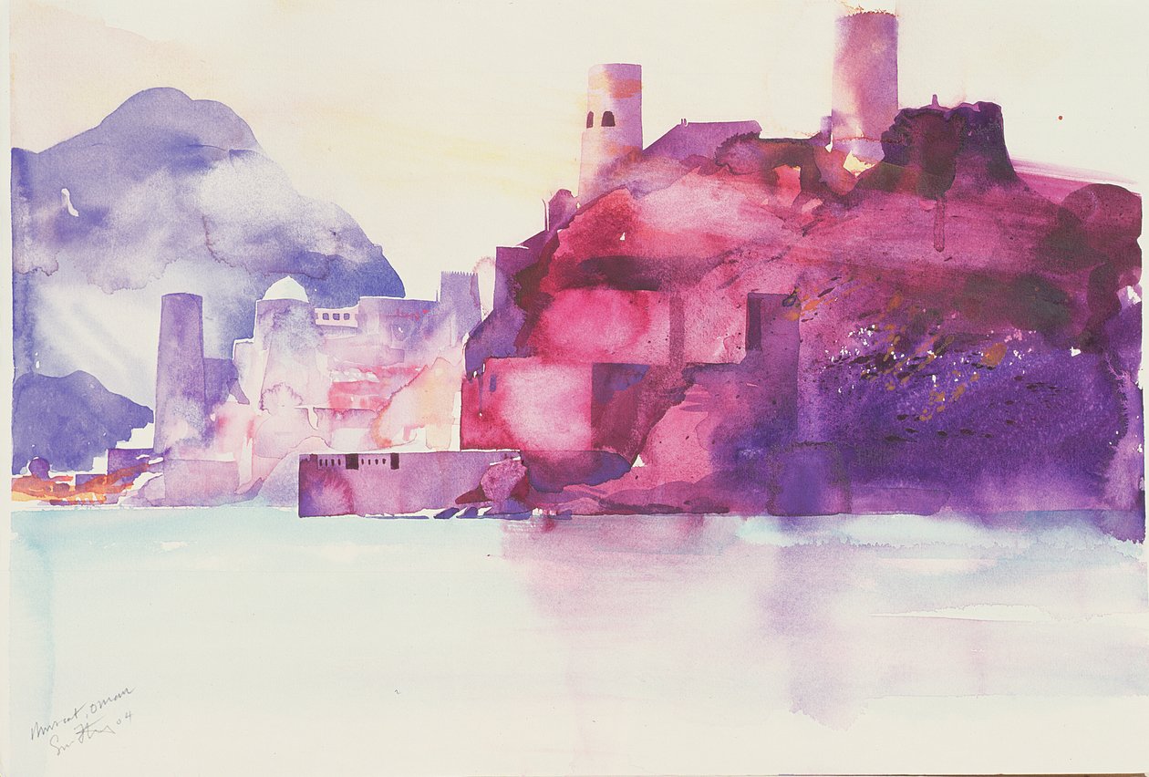 Muscat Oman, 2004 (aquarelle) - Simon Fletcher