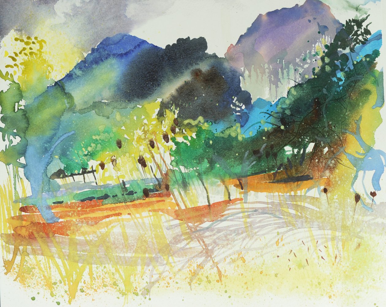 Nord de Majorque, 2016 (aquarelle) - Simon Fletcher