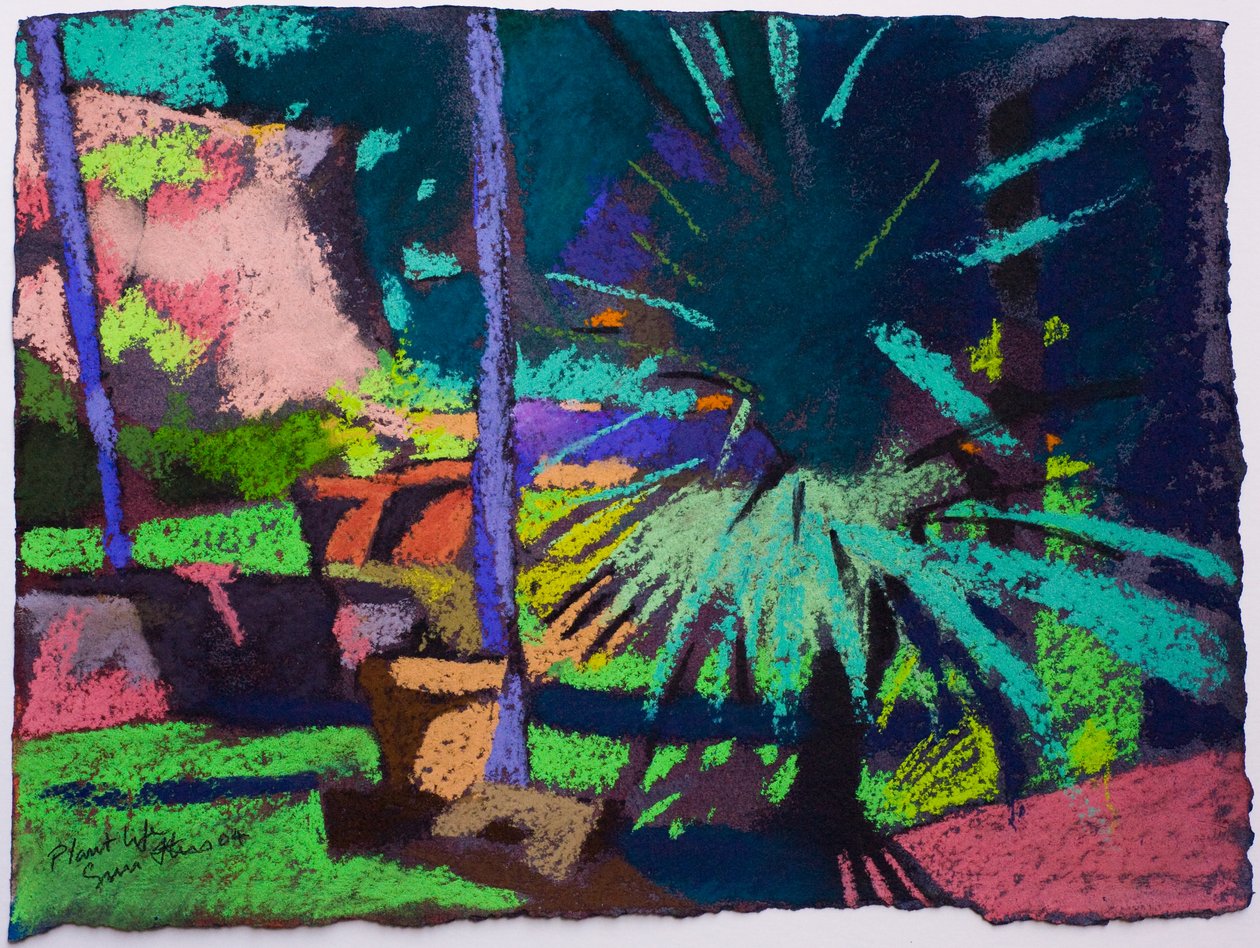 Plant Life II (pastel sur papier) - Simon Fletcher