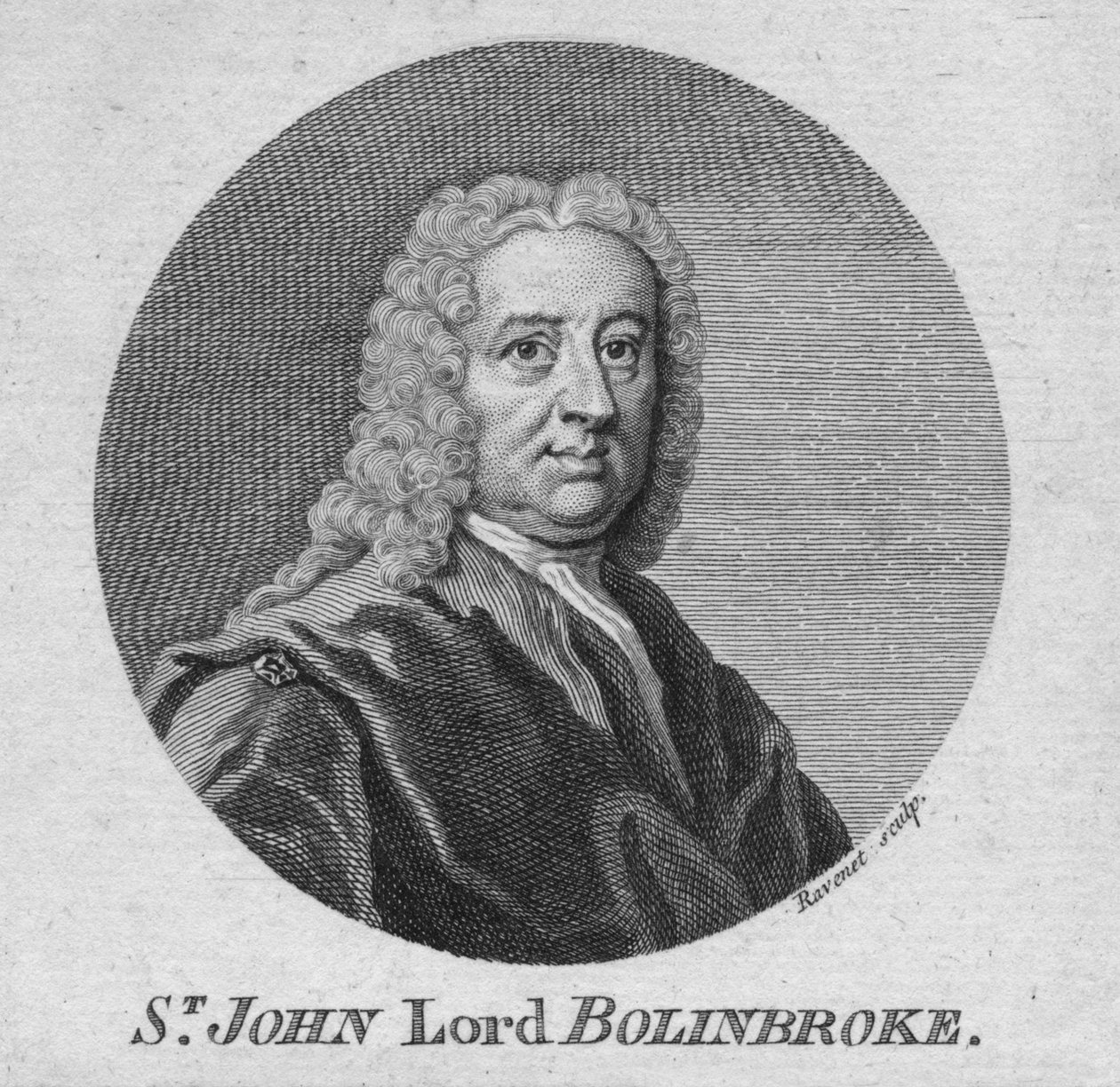 St. John Lord Bolingbroke, vers 1750 - Simon Francois Ravenet