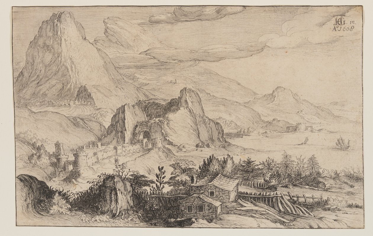 Paysage montagneux - Simon Frisius