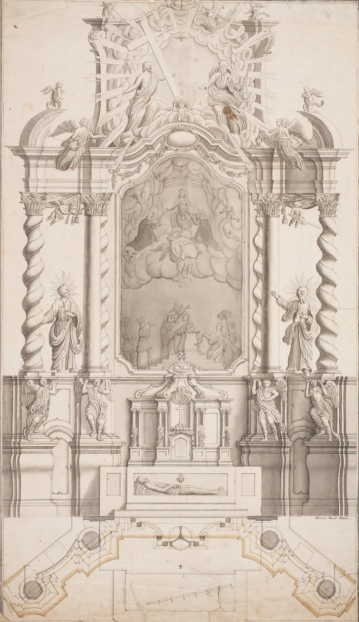 Projet pour un autel baroque - Simon Hueter