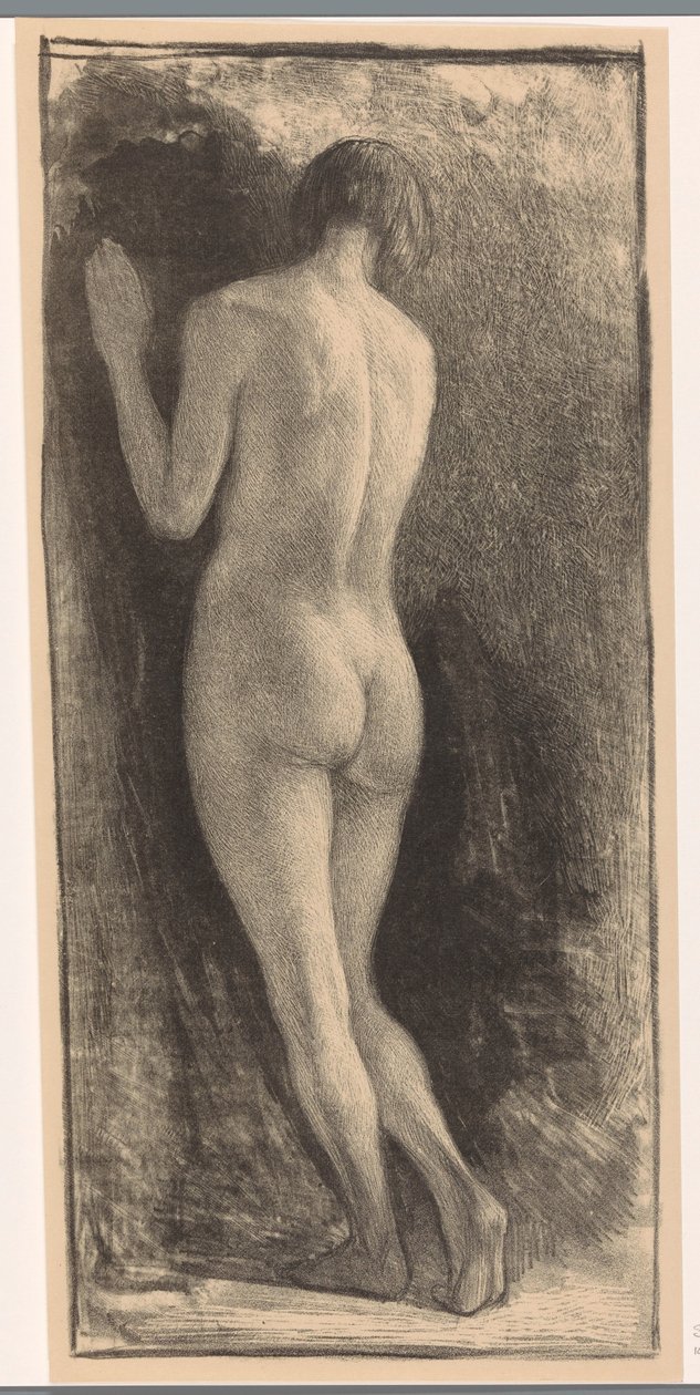 Femme nue debout - Simon Moulijn