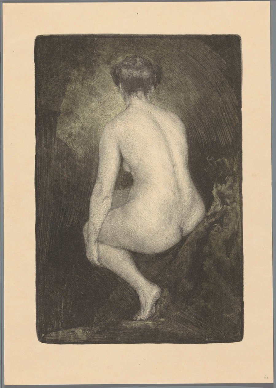 Femme nue assise - Simon Moulijn