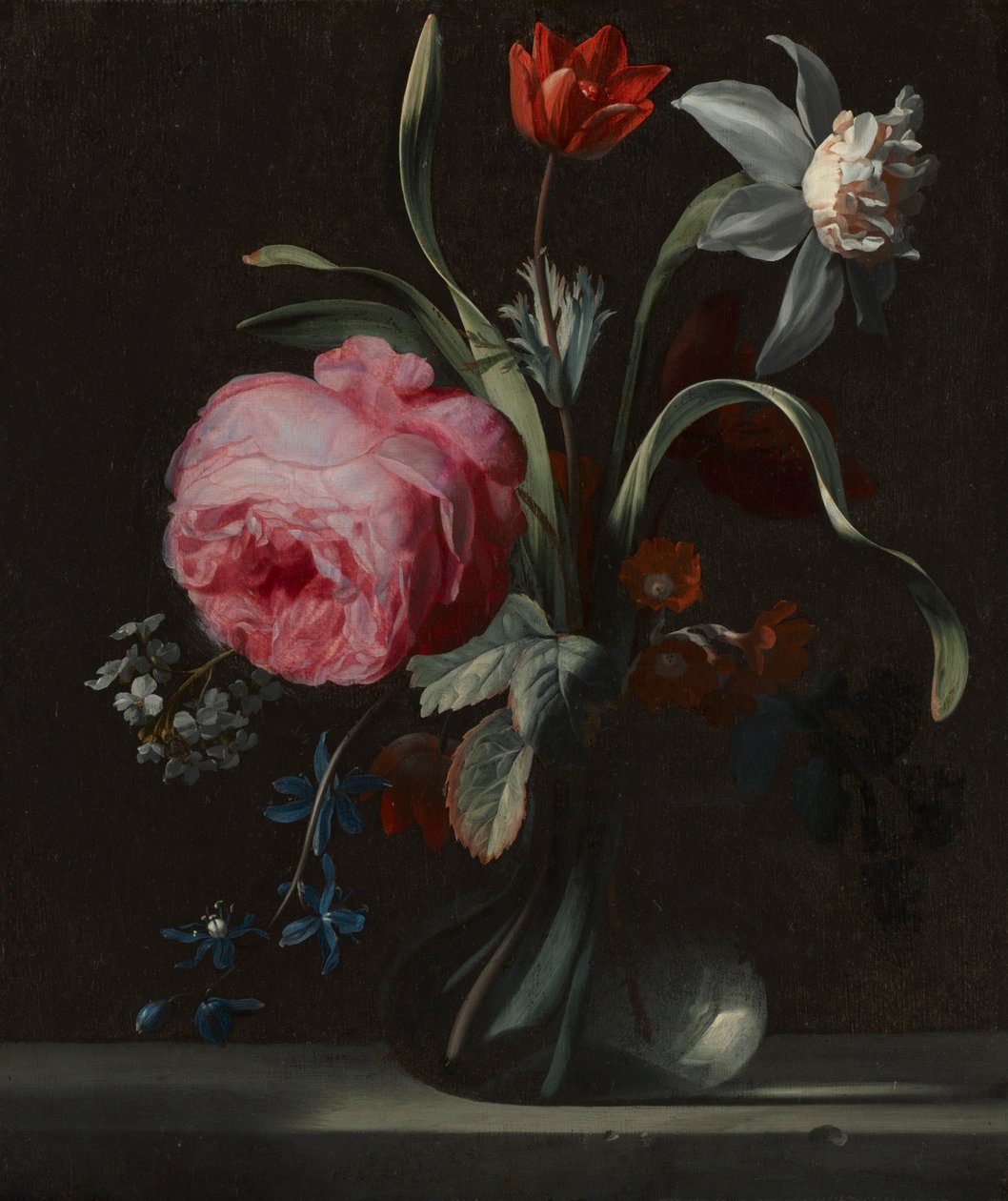 Fleurs dans un vase, vers 1669 - Simon Verelst