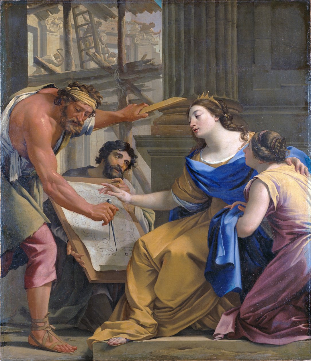 Artemisia construit le Mausolaeum - Simon Vouet