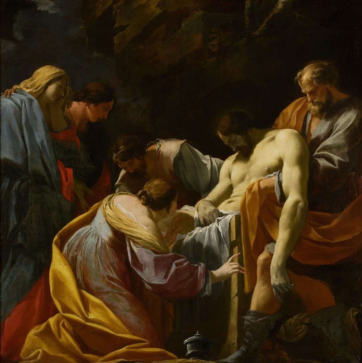 La Mise au tombeau - Simon Vouet