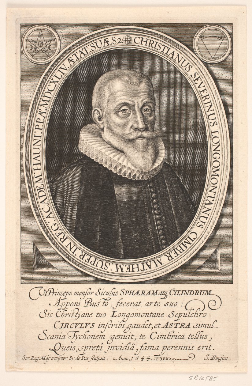 Professeur Christen Sørensen Longomontanus - Simon de Pas