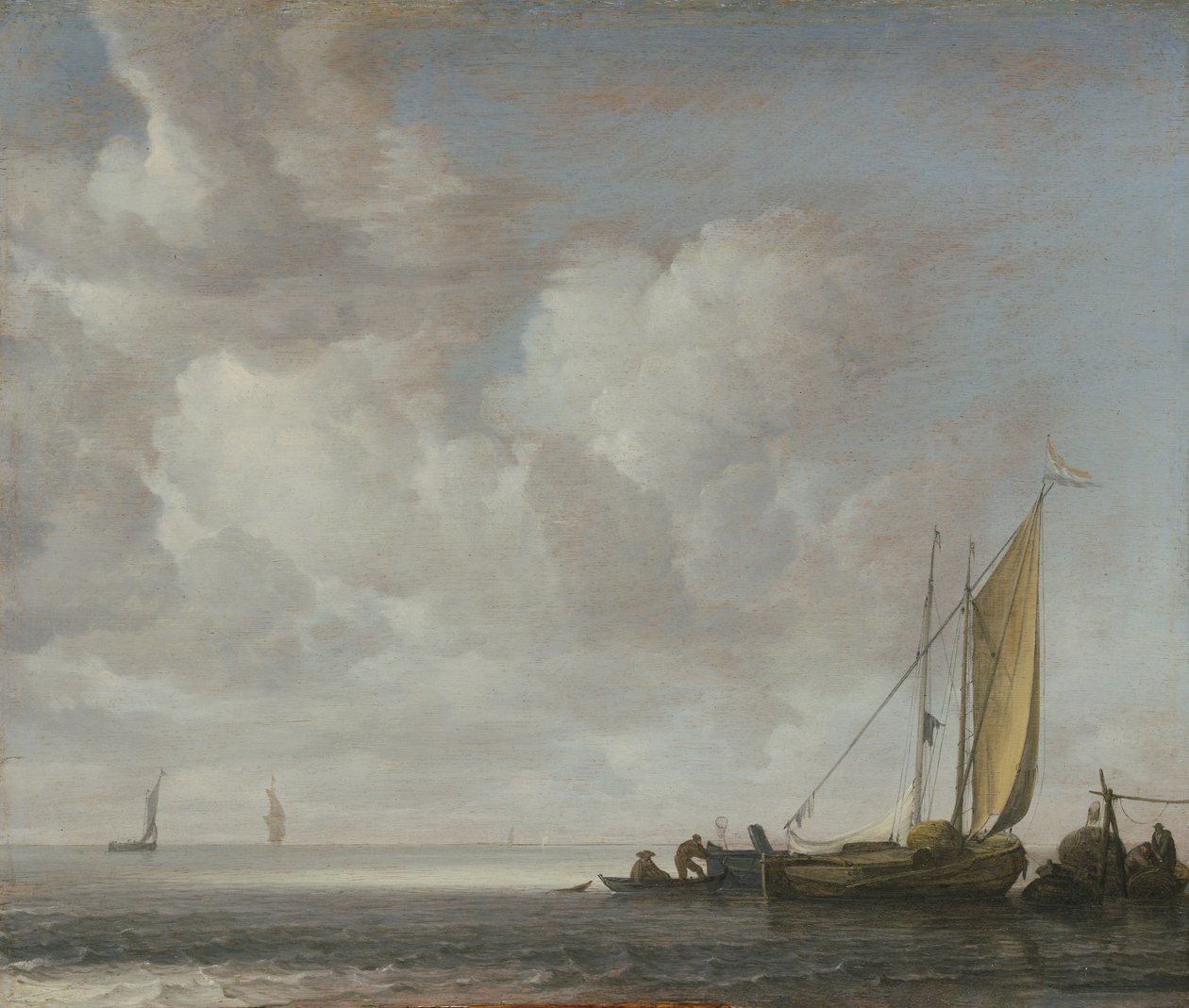 Mer calme, après 1640 - Simon de Vlieger